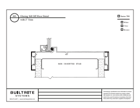 Series 700 frame detail drawing